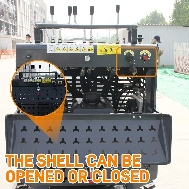 13.5HP Driven Crawler Type Mini Concrete Mixer Truck with B&S Gasoline Engine