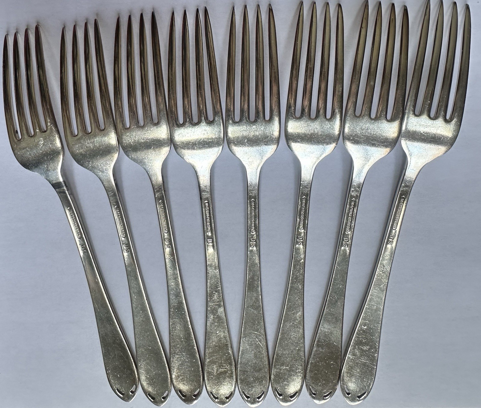 1847 Roger Bros Silverplate IS- Dinner Fork (Set of 8) Lovelace Pattern 1936