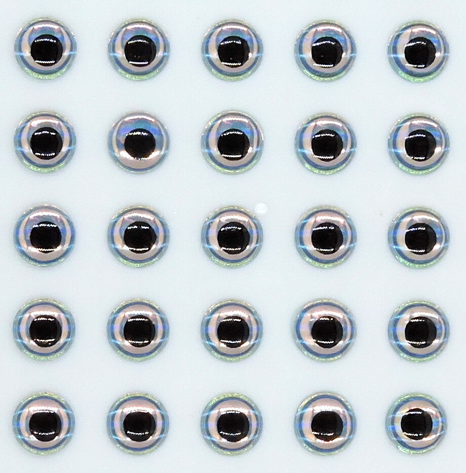 3D-Holographic Fishing Lure Eyes for Fly Tying 4MM, 5MM, 6MM, 7MM, 8MM