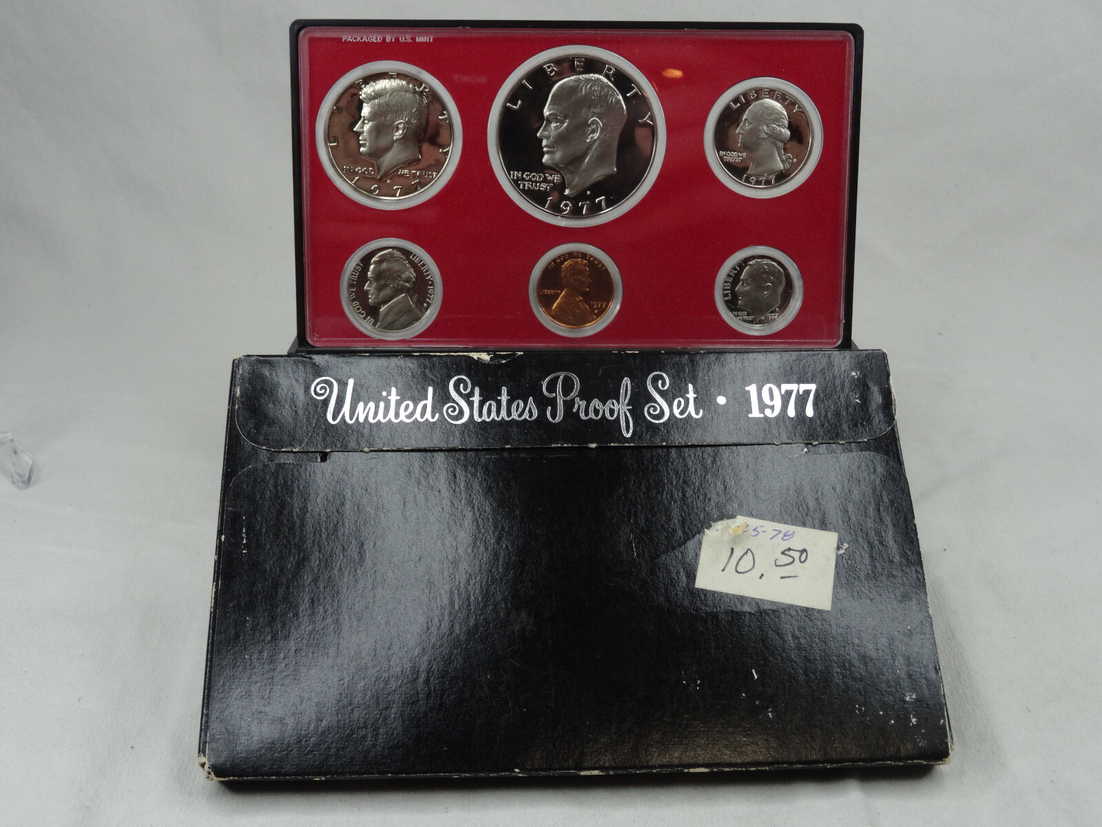 1970-1979 Lot of 10 US Mint Proof Sets Decade 57 Coins 40% Silver Kennedy OGP