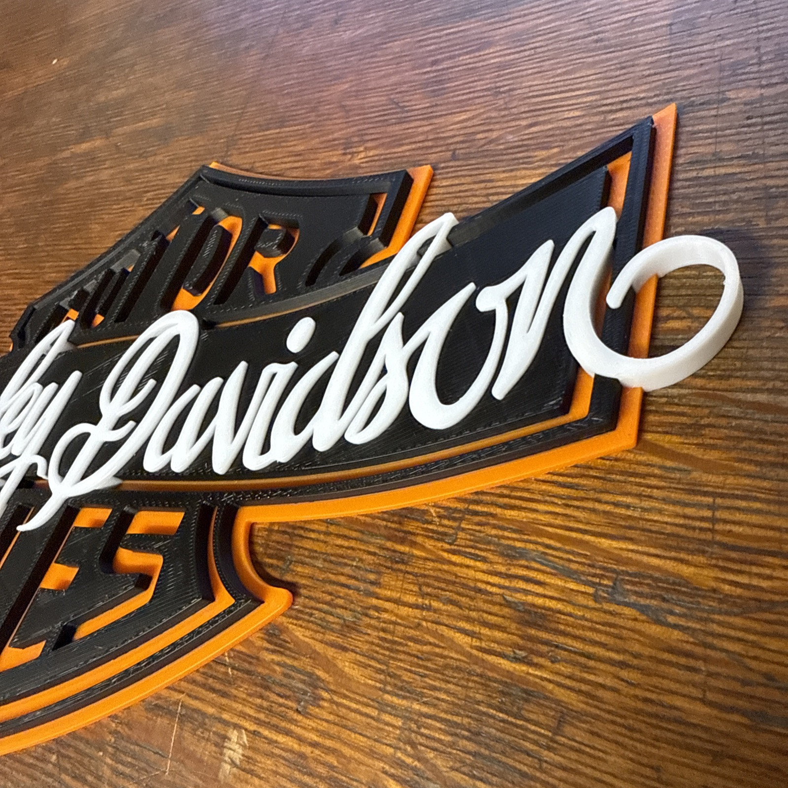 3D Printed Harley Davidson Sign Bar & Shield Wall Art