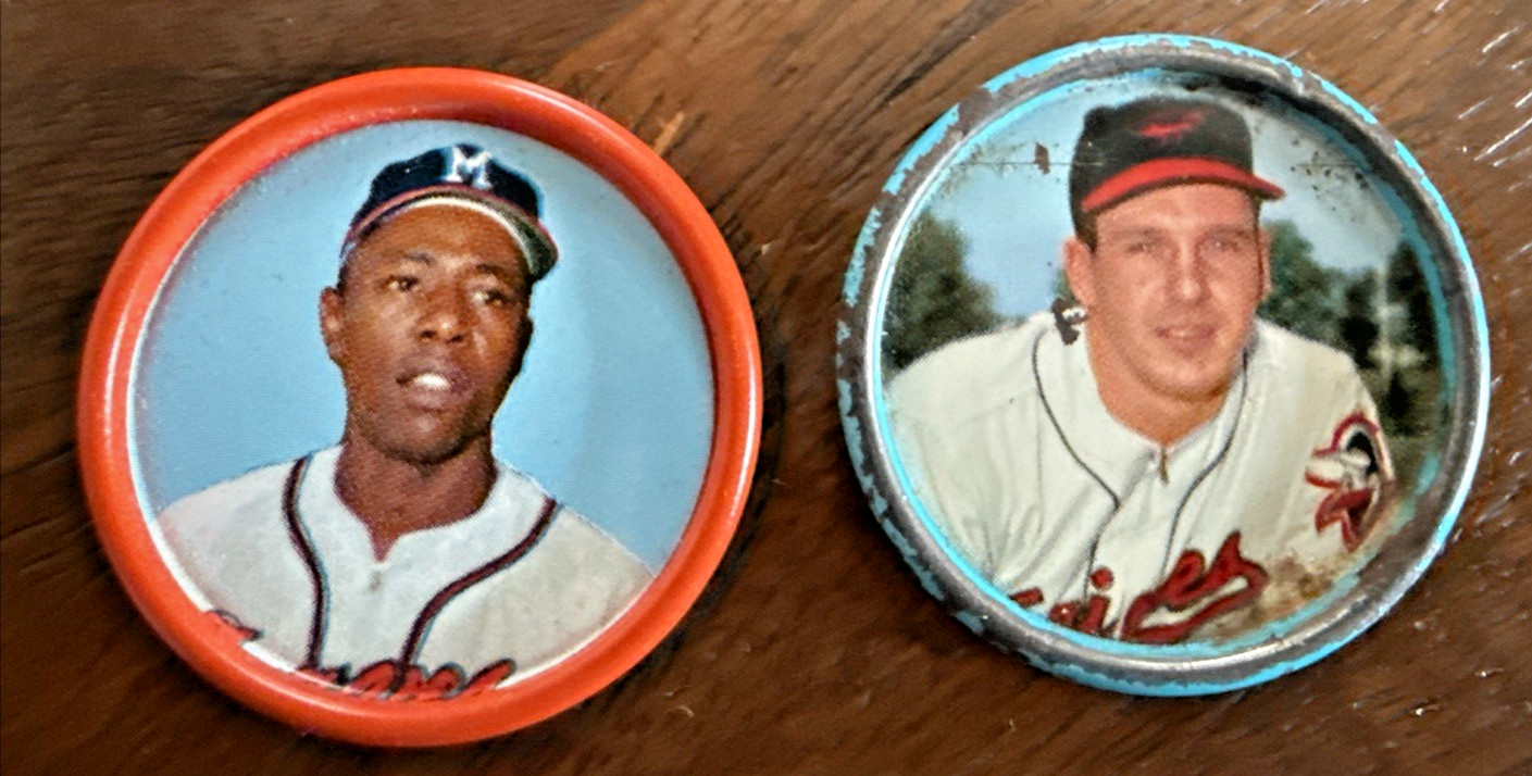 1962/1963 Salada Tea Junkett Baseball Coins Lot 32 Kaline Aaron Robinson Wilhelm