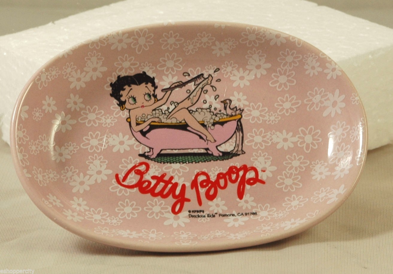 Betty Boop Ceramic Soap Disc New bathroom Pink