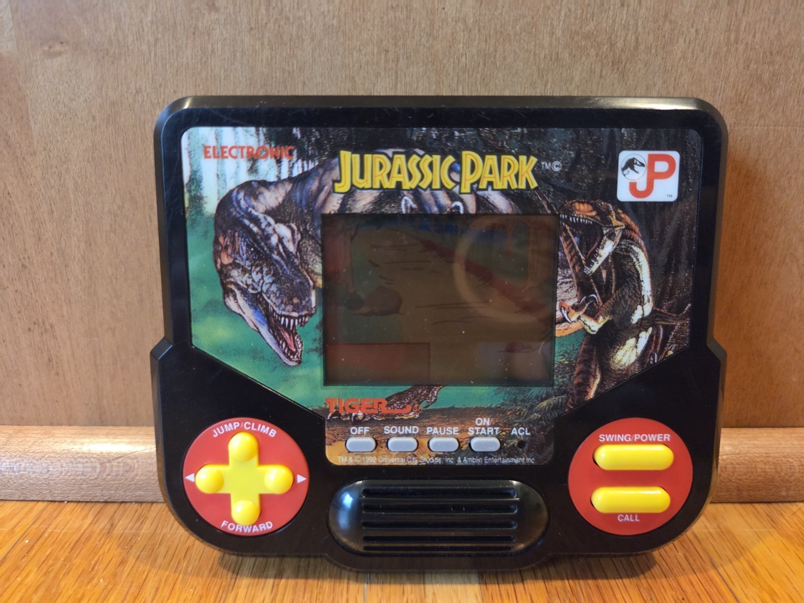 VTG 1988 Tiger Electronics Jurassic Park LCD Handheld Game WORKING