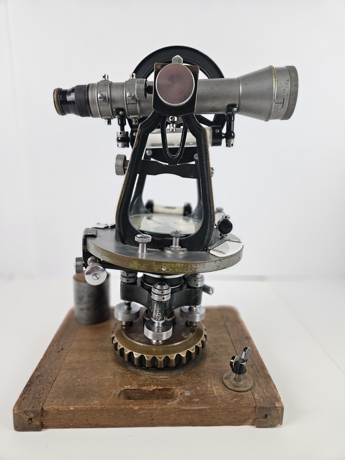 1956 LAFAYETTE No. 10333 Brass Surveyors Transit with Compass and 10" Telescope