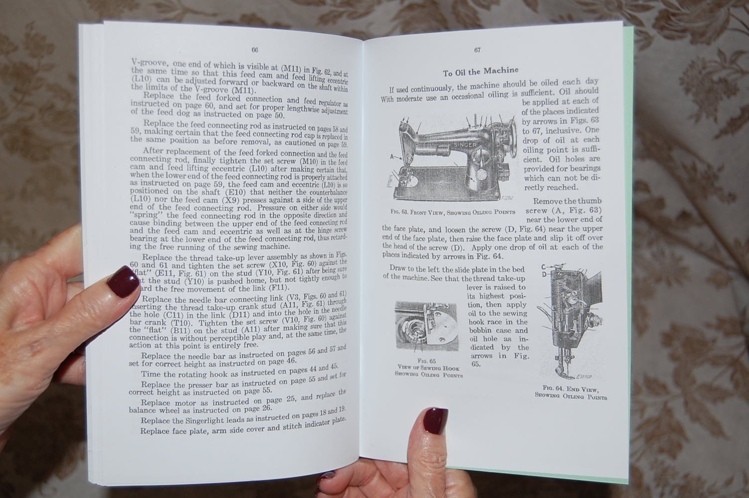 Singer Adjusters Manual for Service and Timing of 201 and 1200 Sewing Machines