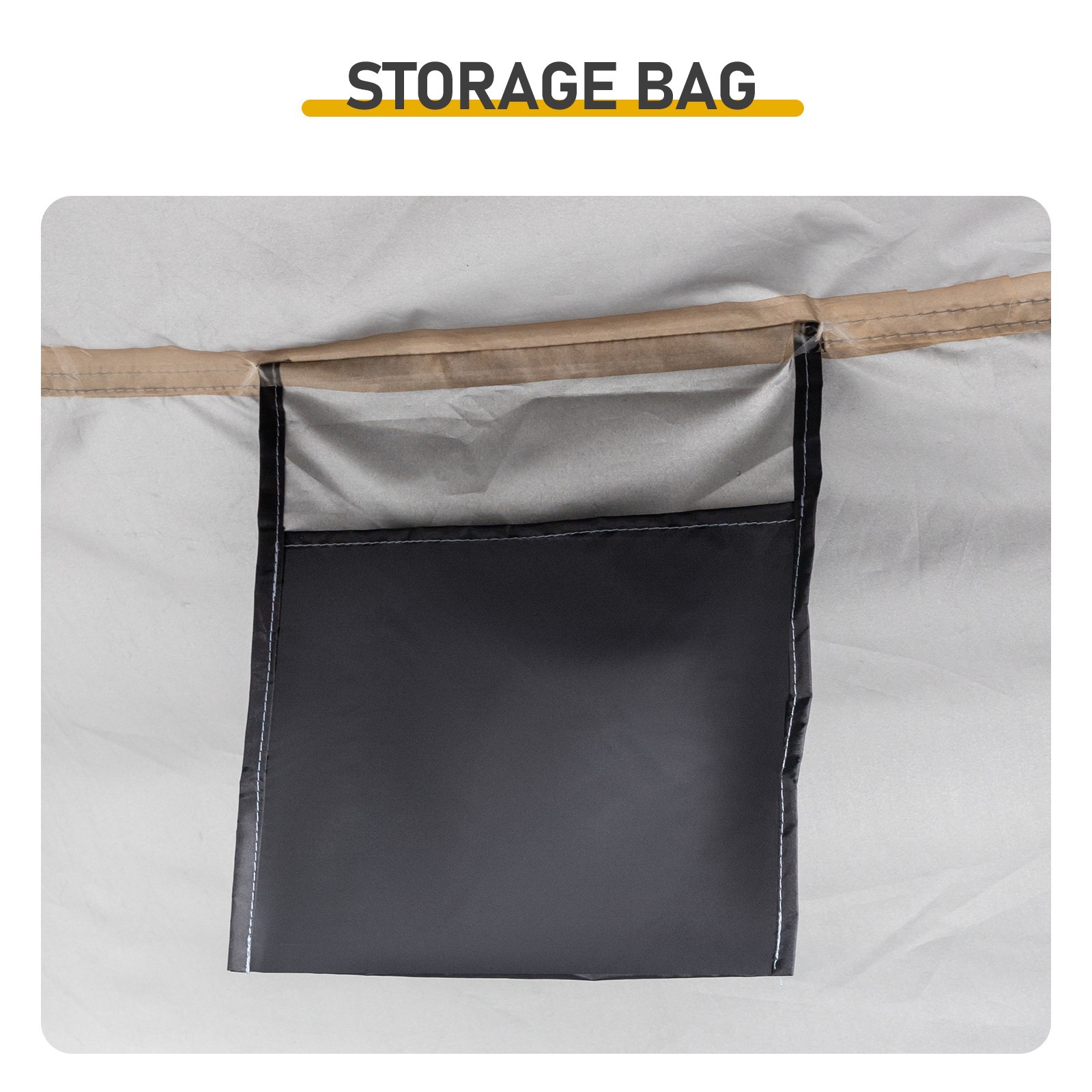 Black Arc Bicycle Storage Shed, 210D PU Silver Coated Oxford Cloth Bike Cover