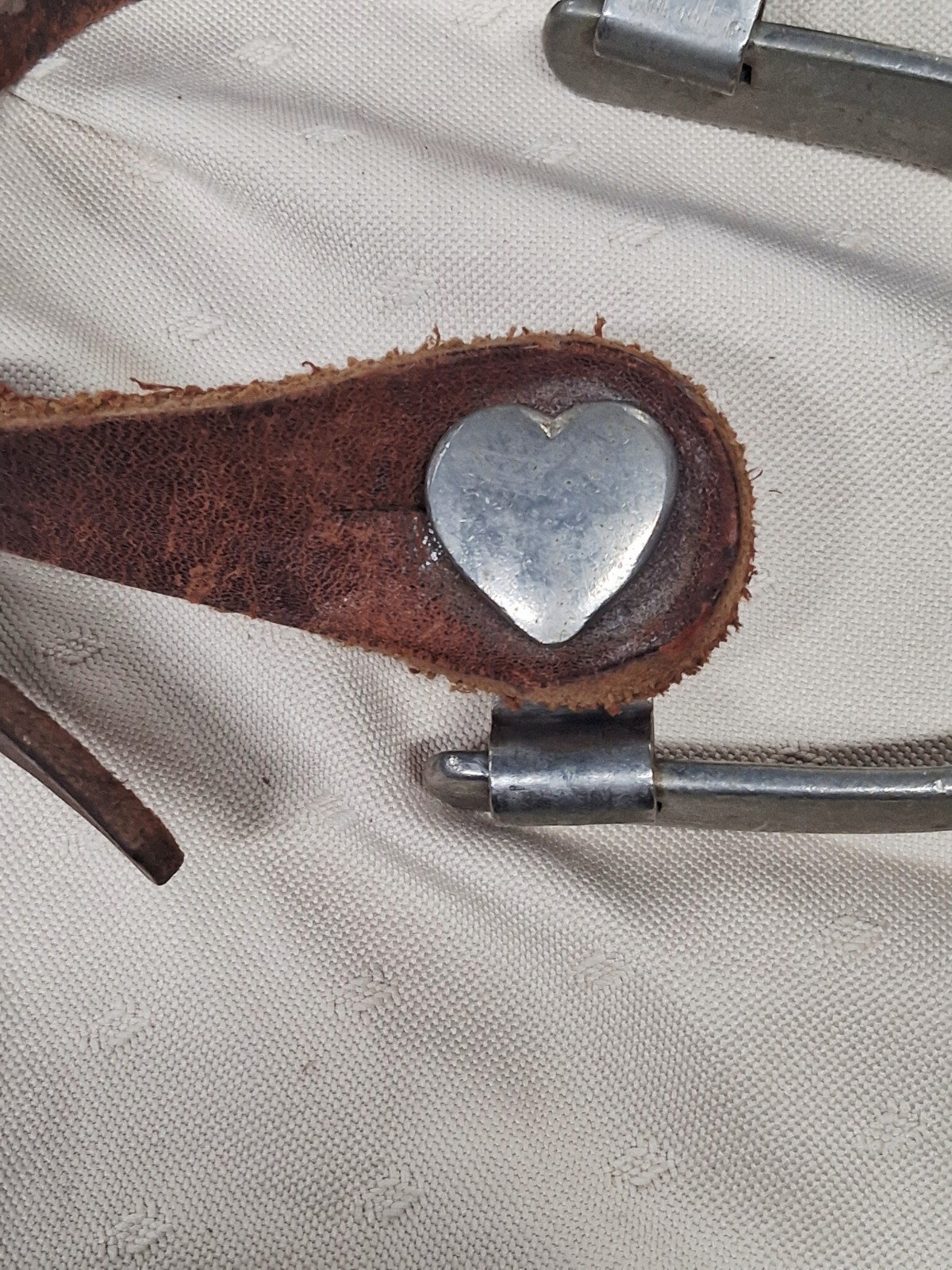 Vintage Anchor Brand Aluminum Comboy/Western Heart Spurs