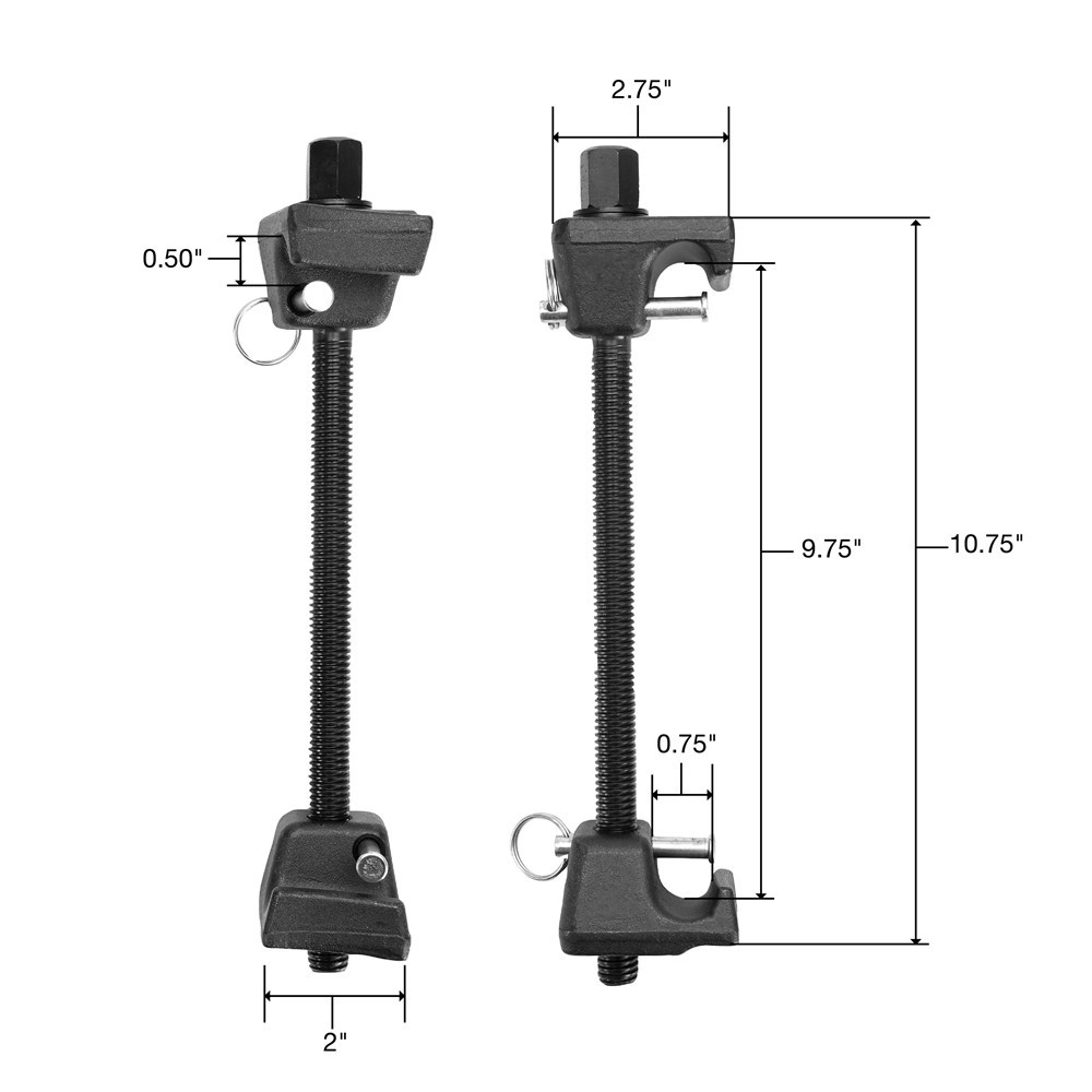 Heavy Duty Coil Spring Compressor Safety Lock Brackets Strut Shock Remover