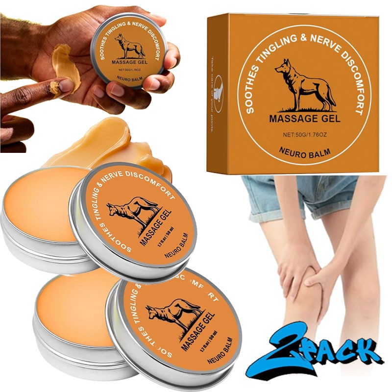 2X Therawolf Neuro Balm, Joint Care Soothing Cream,Herbal Cooling Soothing Cream
