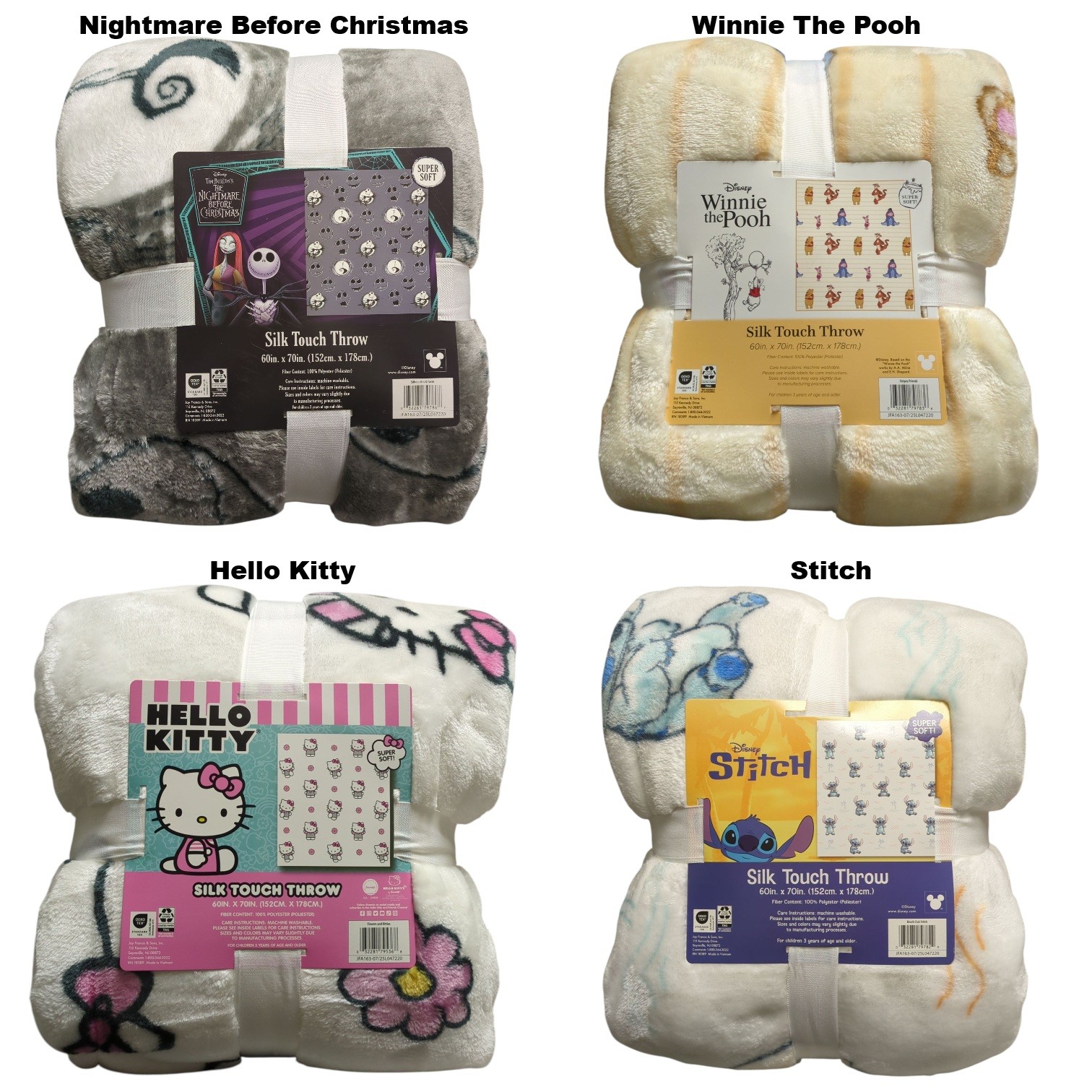 Adult Licensed Character 100% Polyester Silk Touch Throw, 60" x 70"