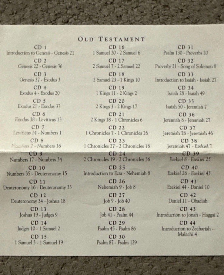 Holy Bible Audio CD Hendrickson KJV Old And New Testament Dramatized 60 Discs