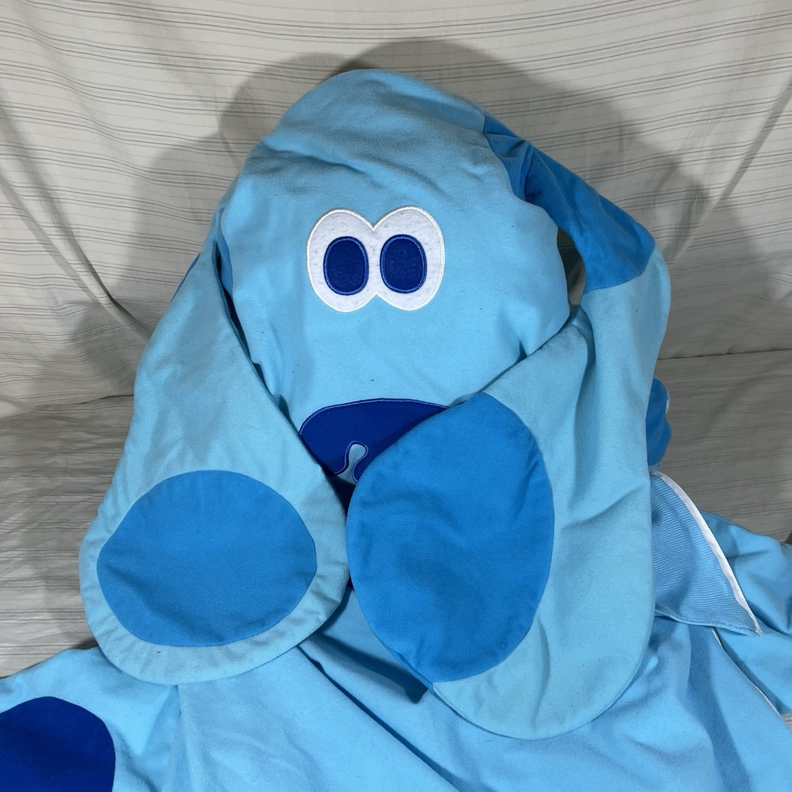 Rare Blue’s Clues Y2K Sleeping Bag Plush Pillow Nick Jr Viacom Slumber Kids 2000