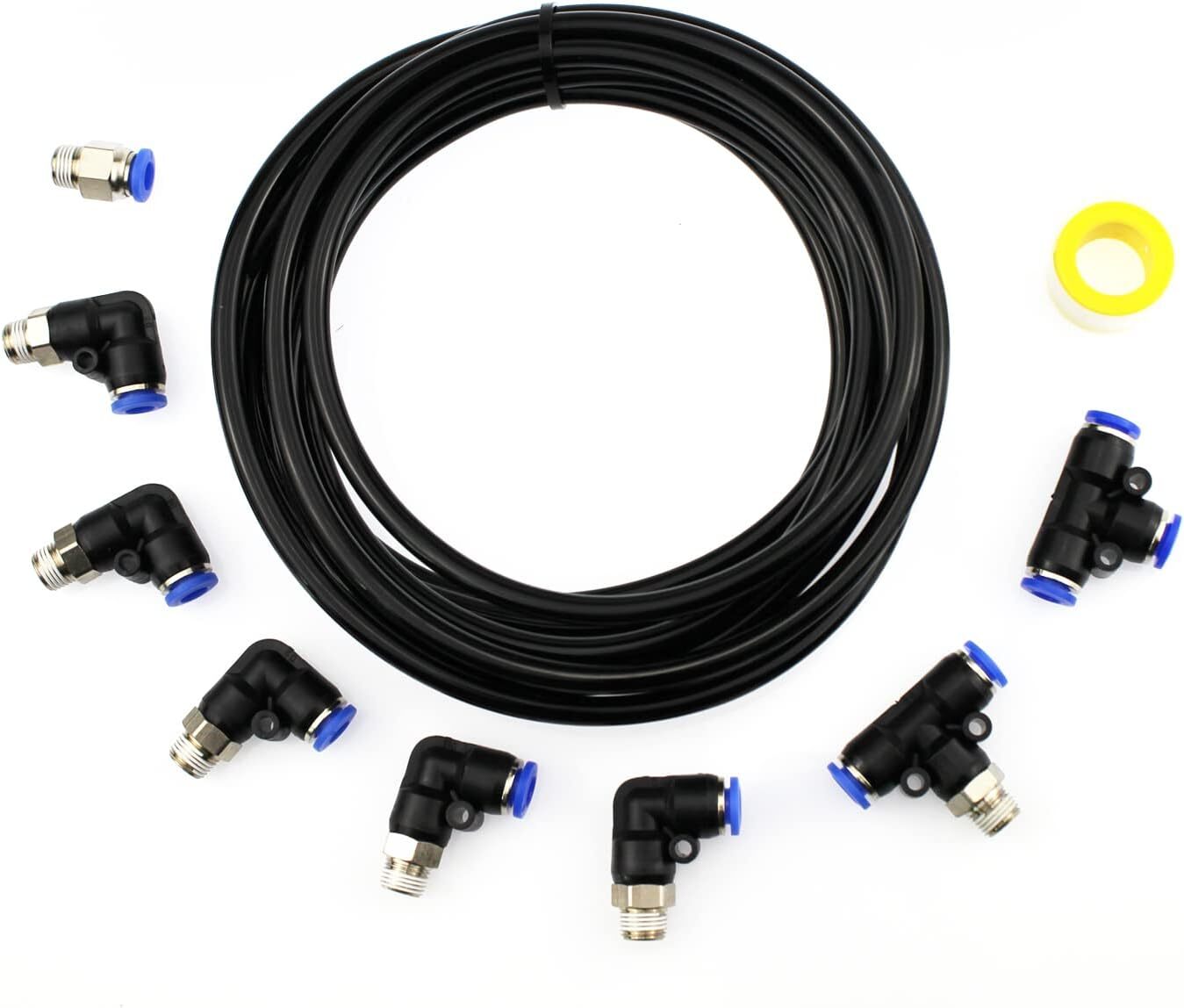 Durable Car Vacuum Tubing/Push Lock Fitting 1/8" NPT to 1/4" Tubing Wastegate US