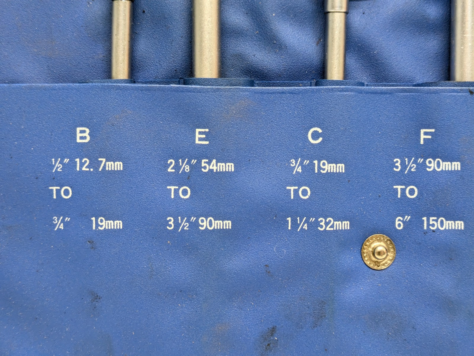 Machinist 615 6610 Enco 6 Piece Telescoping Gage Gauge Set A thru F 5/16" to 6"