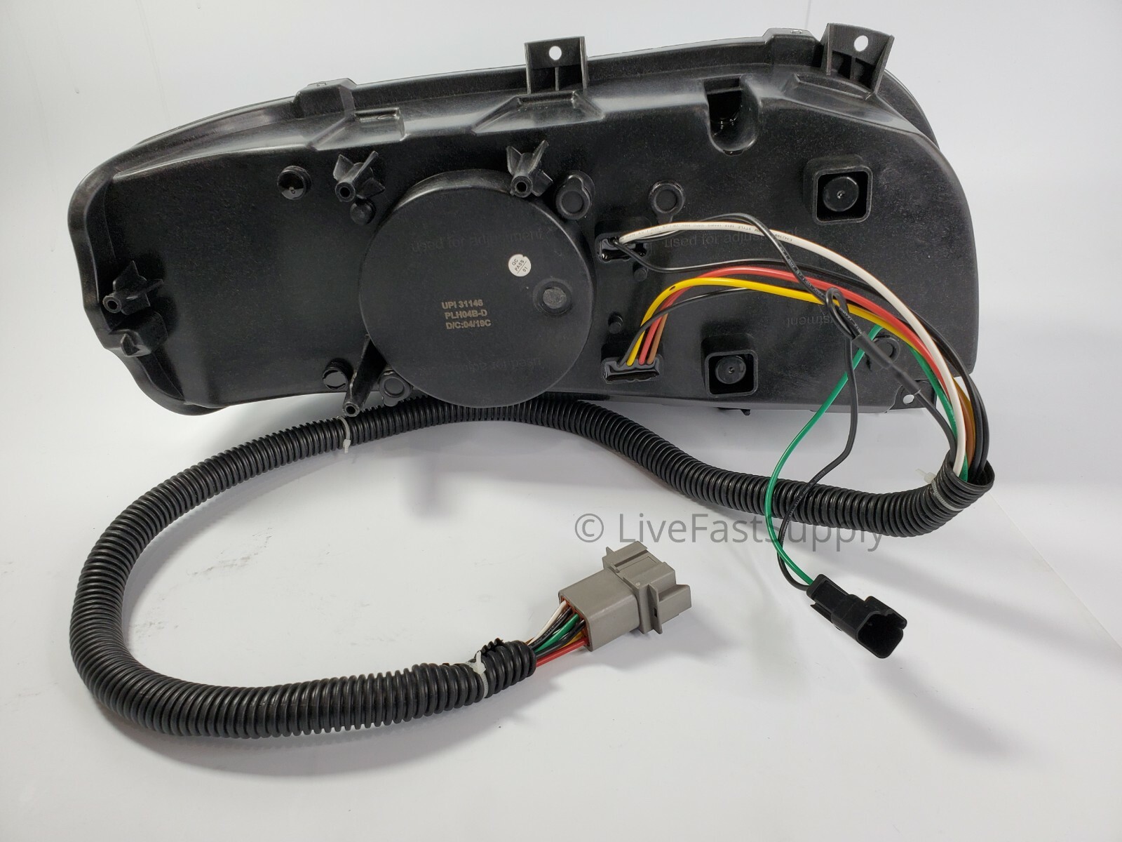 Pair All LED Headlights w/ Dual Function LED Halo DLR for Peterbilt 388/389/567