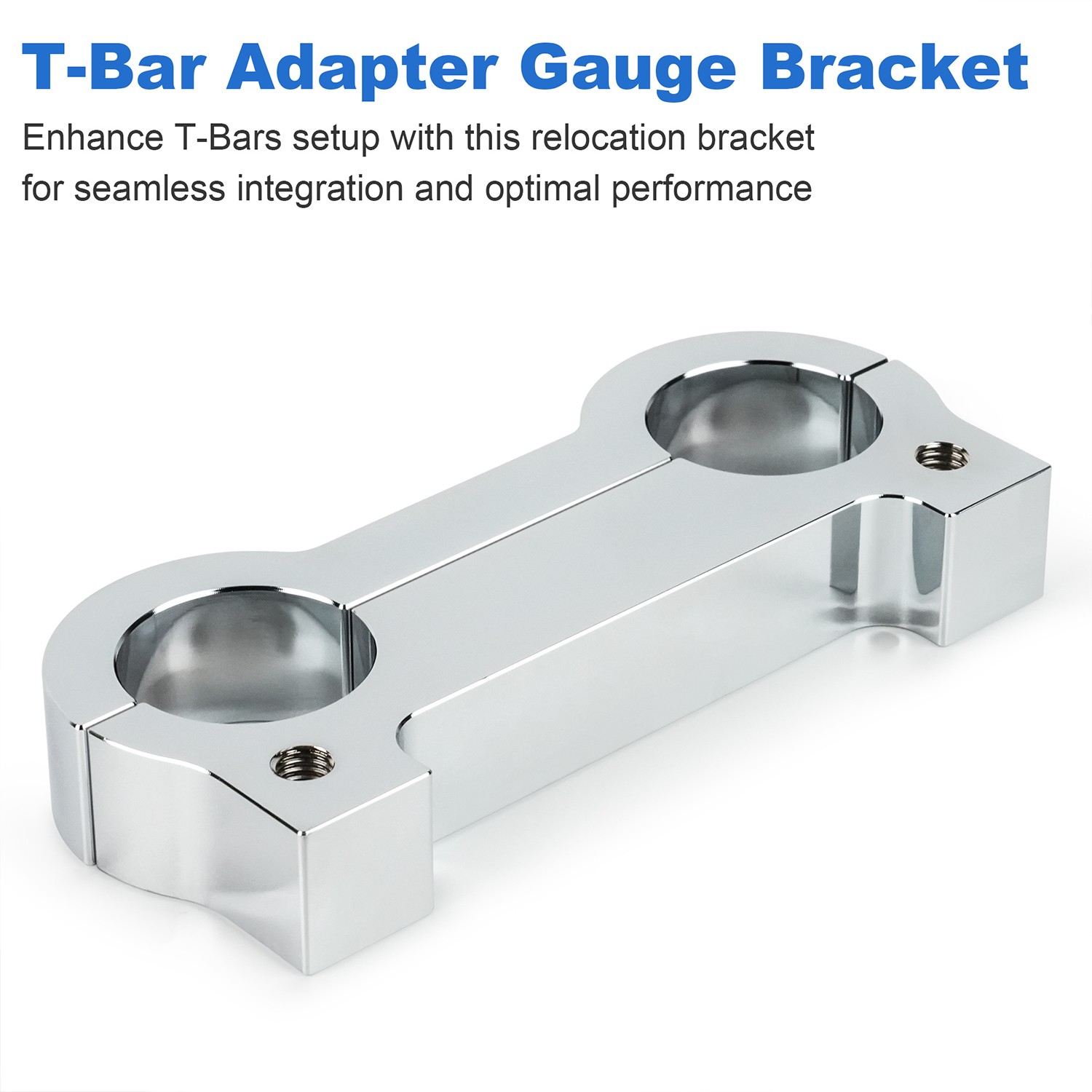 Gauge Riser Relocation Kit For Harley Sportster Dyna 1 1/4" Clamp