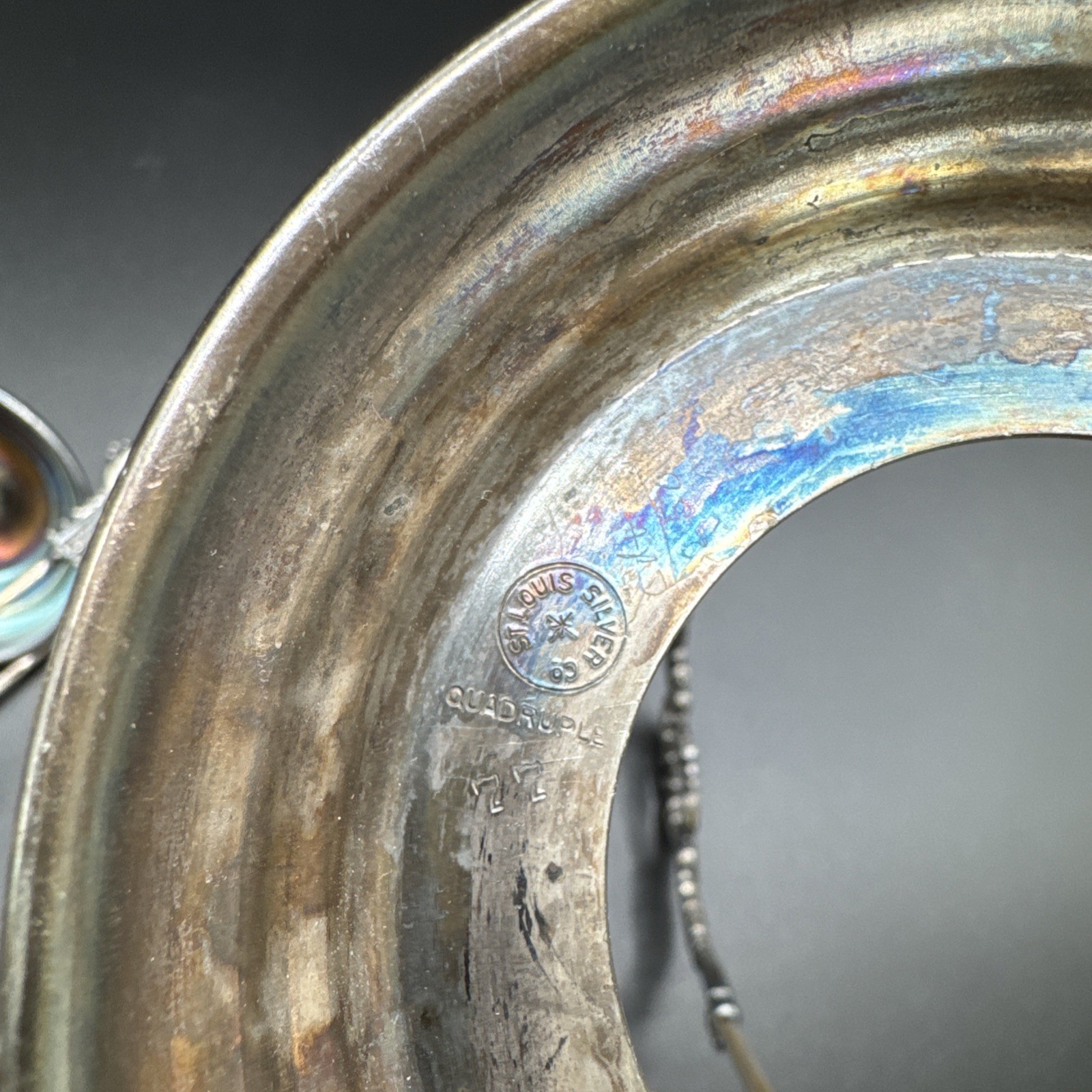 Vintage St. Louis Silver Co #77 Quadruple Plate Pickle Castor