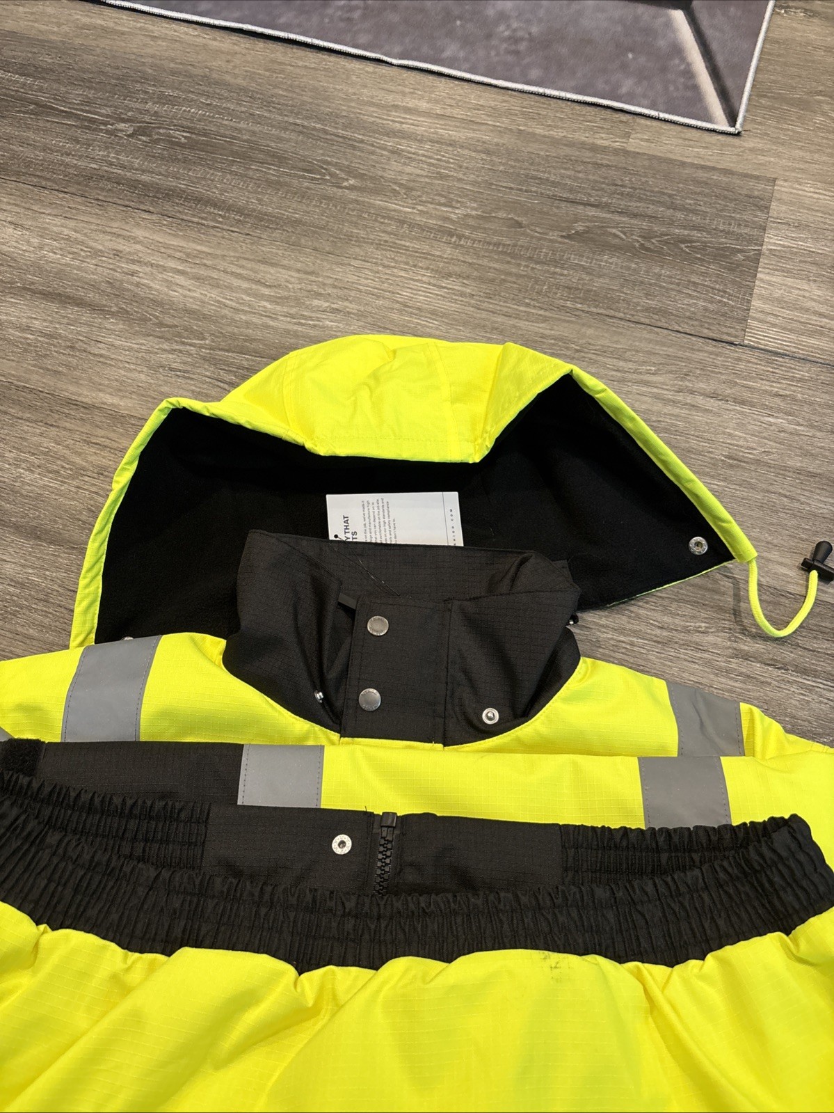 HIGH VISIBILITY INSULATED HI VIS REFLECTIVE ROAD WORK SAFETY BOMBER JACKET COAT