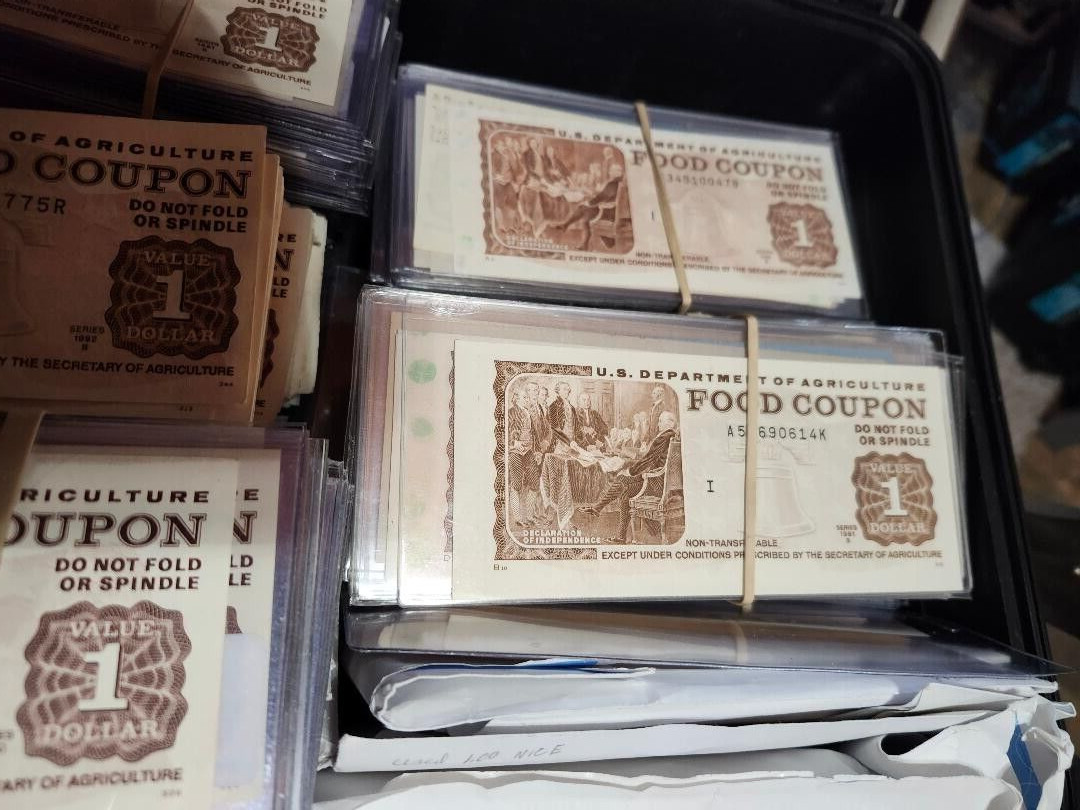 FOOD STAMP COUPON one $1.00 scrip token USDA dept of AGRICULTURE scrip token