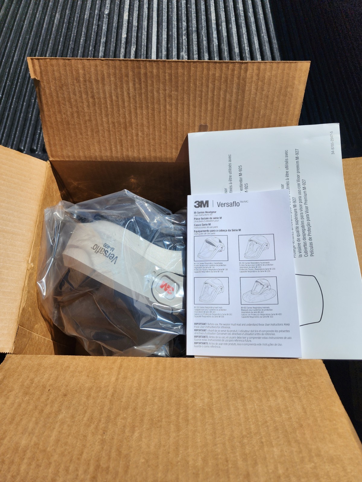 3M Versaflo M-400 High Impact Respiratory Helmet - BRAND NEW IN BOX, with PAPERS