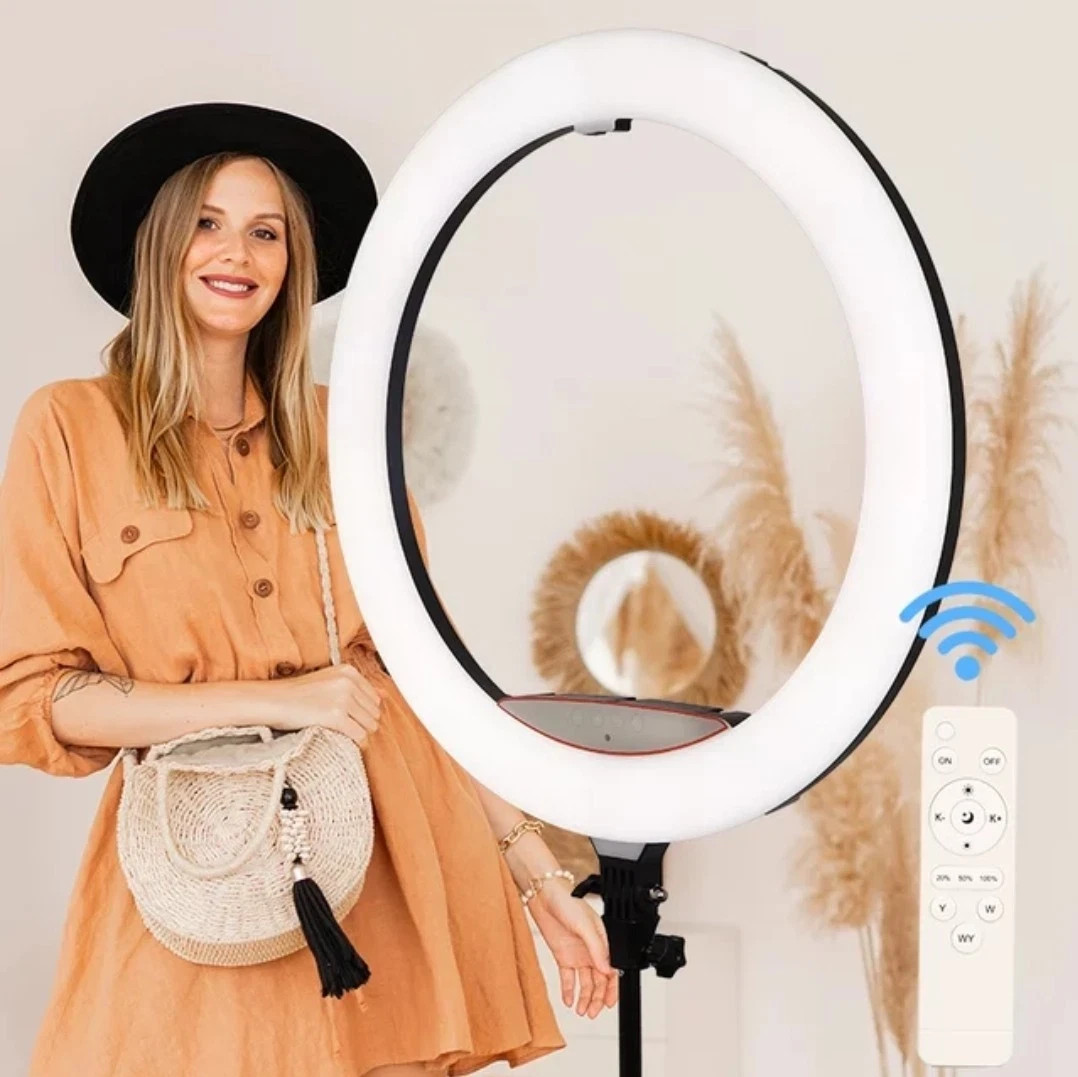 22 Inch 3 Color 50W Round Ring Light For Video & Photo 2700K - 7000K