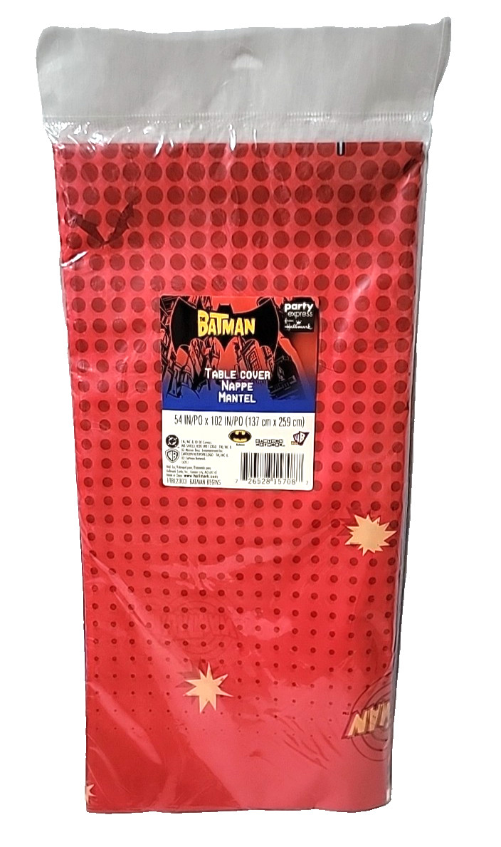 NEW IN PACKAGE BATMAN & ROBIN  TABLECOVER  PARTY SUPPLIES