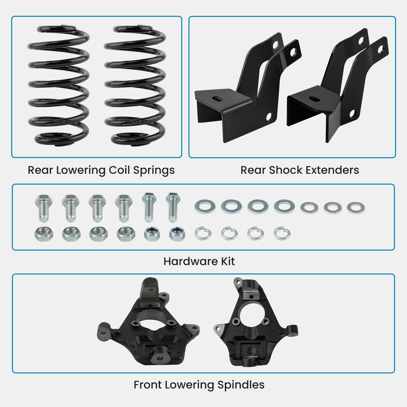 2"/4" Drop Suspension Lowering Kit For Chevy Tahoe GMC Yukon 2007-2014