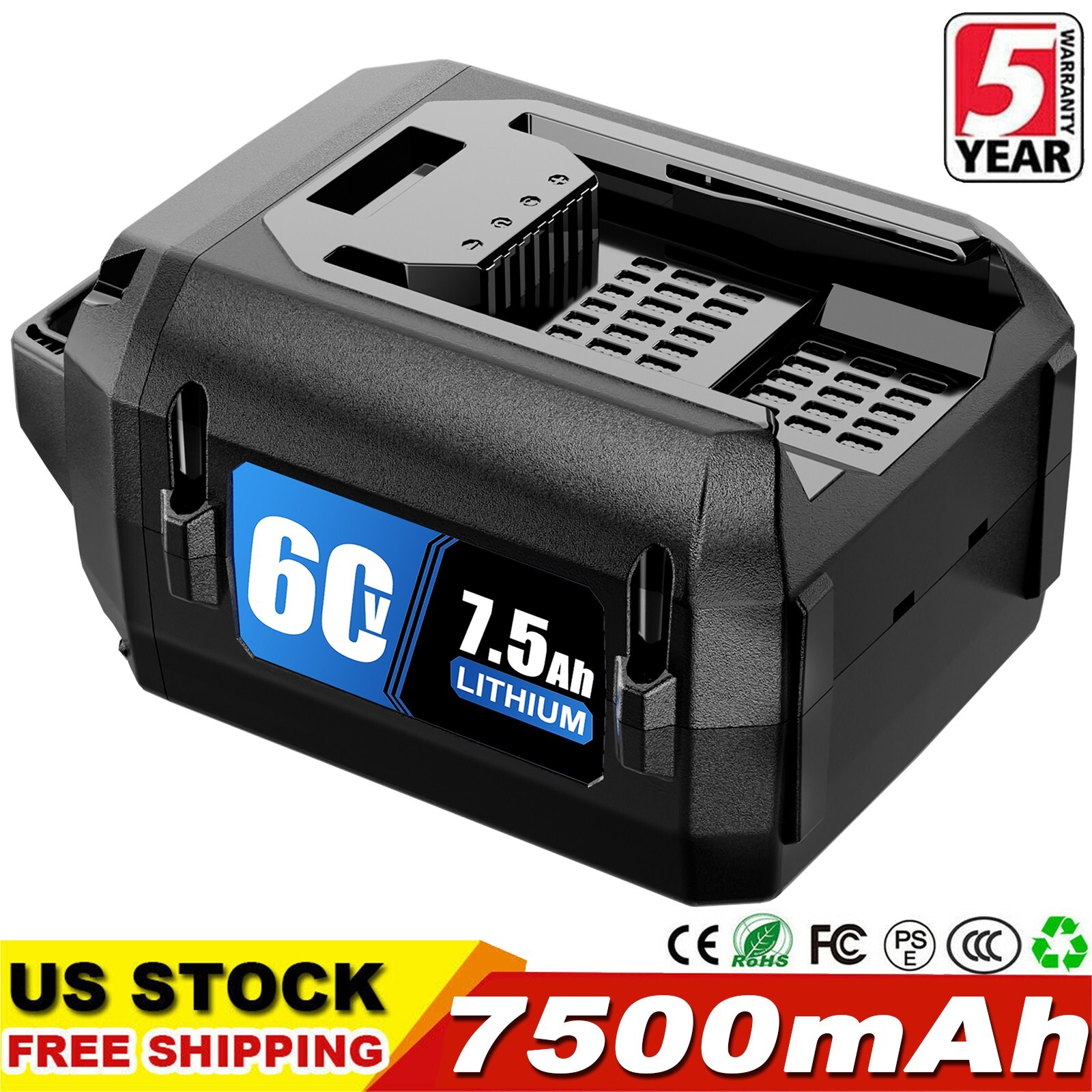 7.5Ah For Toro Flex Force 60V Max Lithium-ion Battery L108 L135 L216 L324 L405