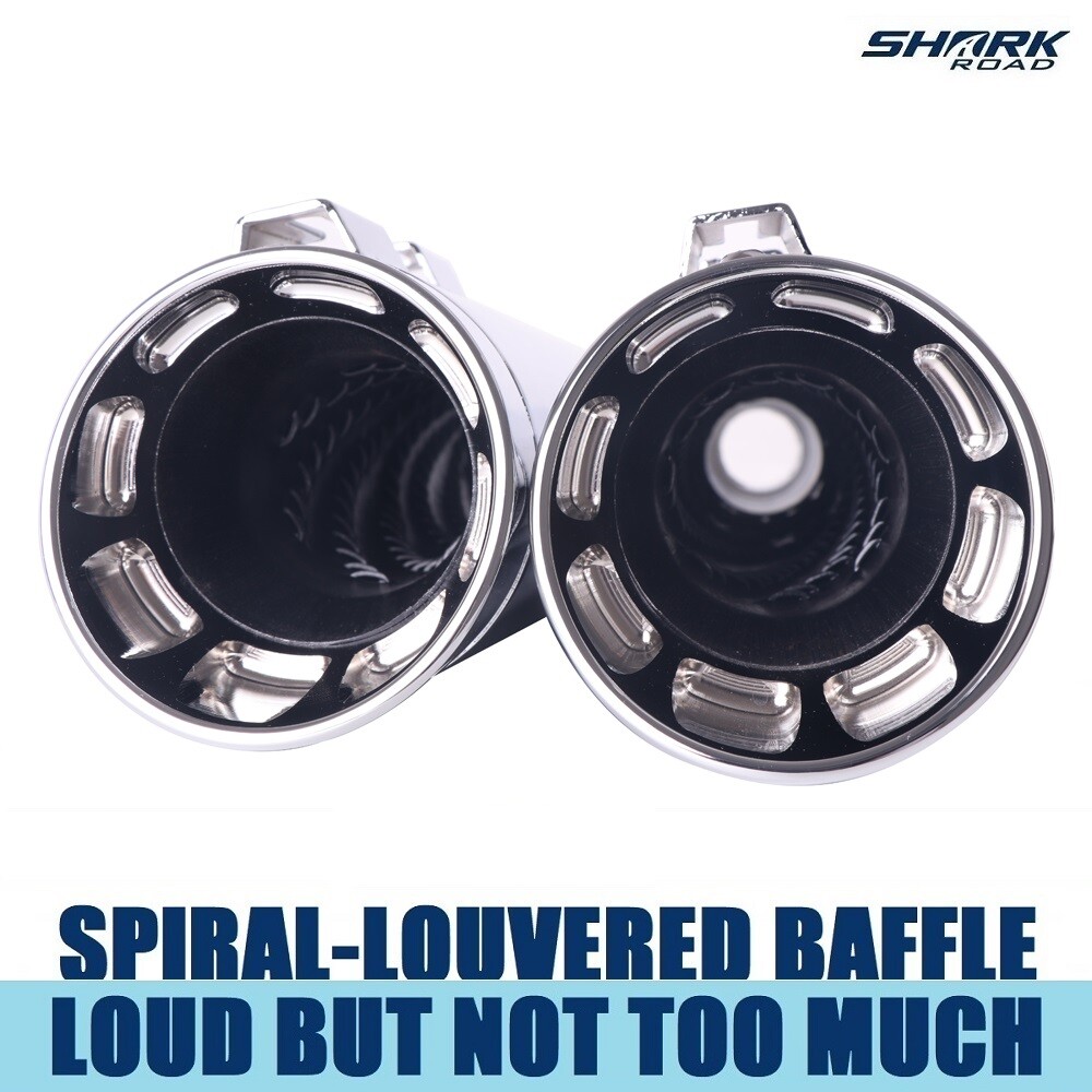 SHARKROAD 4.0 Slip Ons Mufflers For Harley 95-16 Touring Street Glide Upgrading