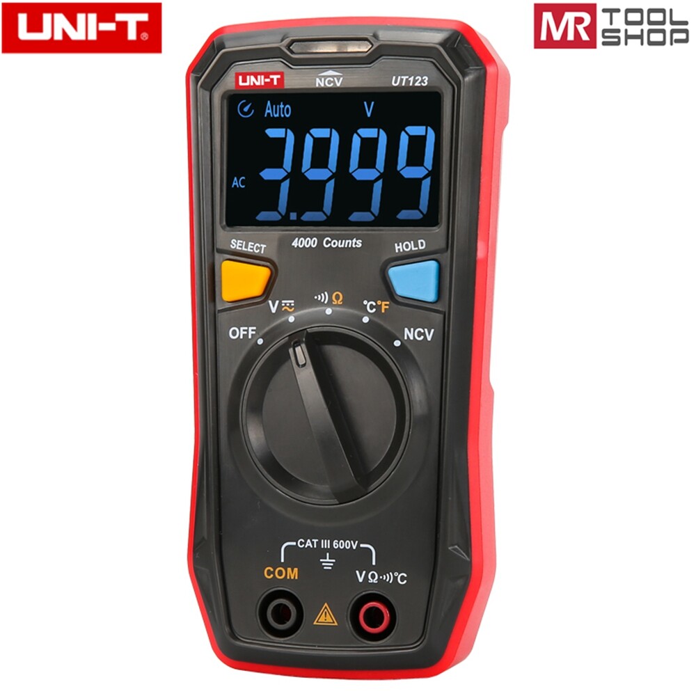 UNI-T Mini Digital multimeter AC DC Voltmeter Ohmmeter Temperature NCV Test EBTN