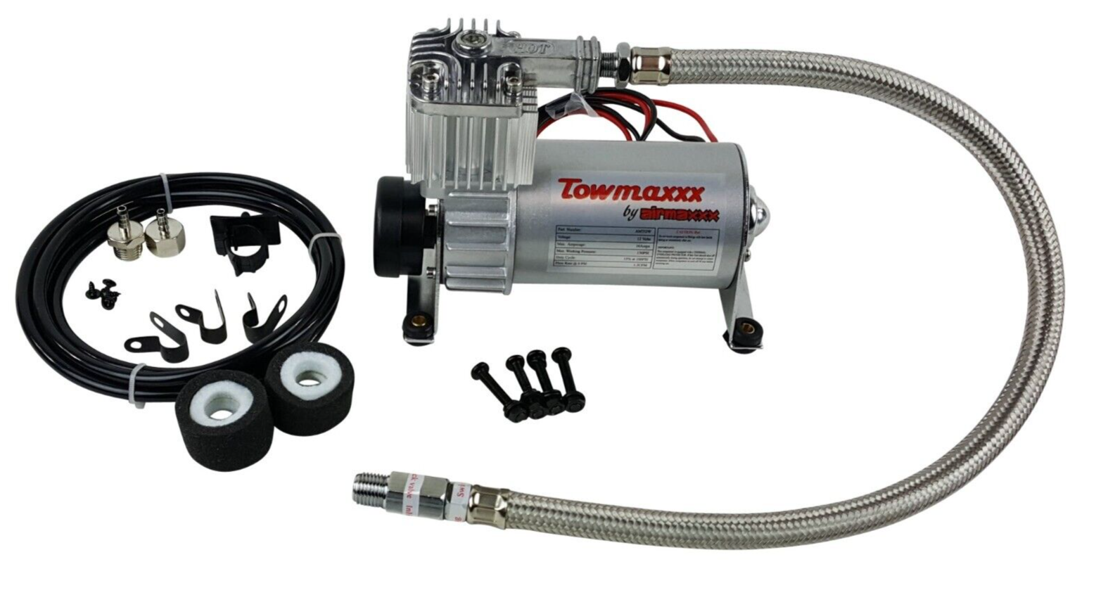 airmaxxx Pewter Utility Air Compressor For Air Ride Suspension Air Horns 130 psi