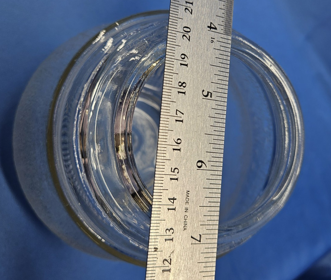 Clear Smoke Tint Textured Ceiling Light Bulb Globe Shade Pear Shape 3" Hole