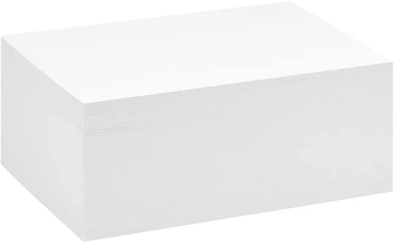 100 Pack of 3X5 Inches Thick Heavyweight Index Cards on 110Lb Card Stock - Perfe