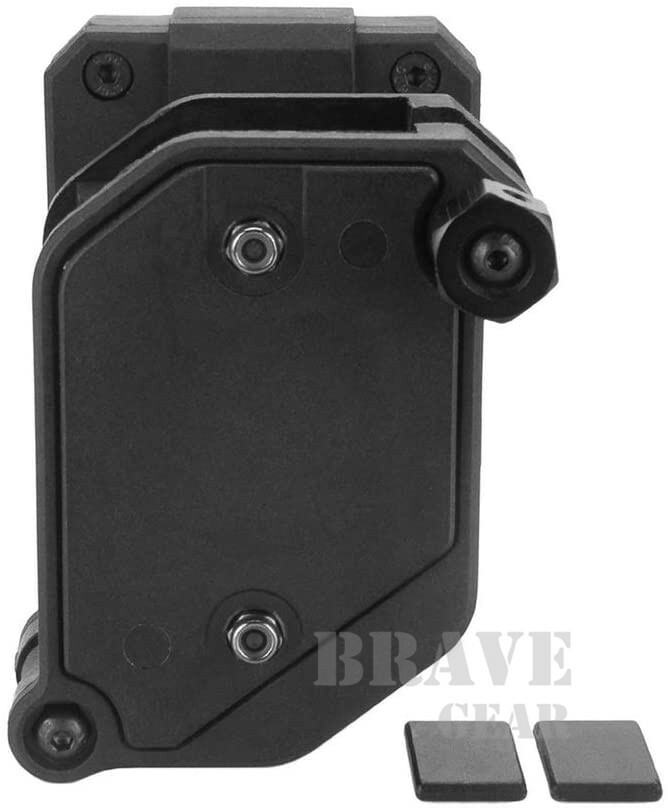 IPSC USPSA 4 Pcs Multi-Angle Speed Pistol Magazine Mag Pouches + Shooting Belt