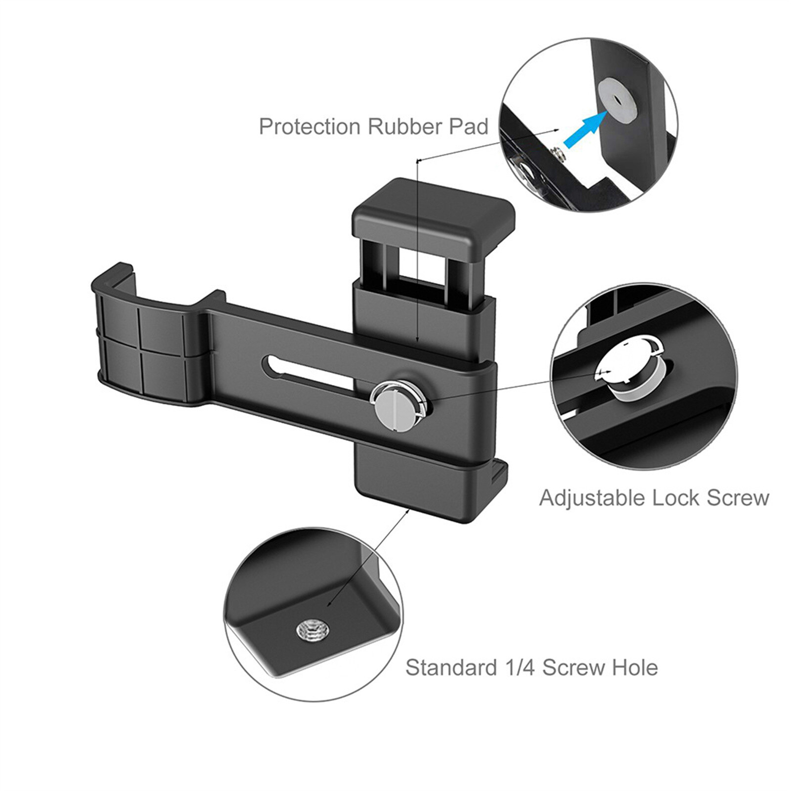 For DJI Osmo Pocket / Pocket 2 1/4 Inch Phone Fixing Clamp Camera Accessories