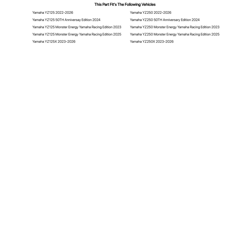 Acerbis Fuel Tank 3.2 Gallon Natural For Yamaha YZ250X 2023-2026