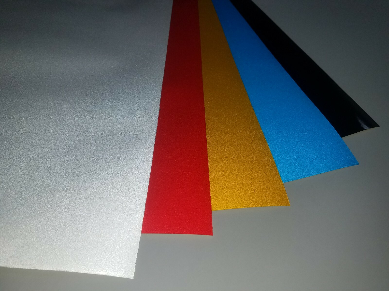 Reflective White Red Blue Yellow Cutting Craft Sign Vinyl 24" Adhesive Sheet