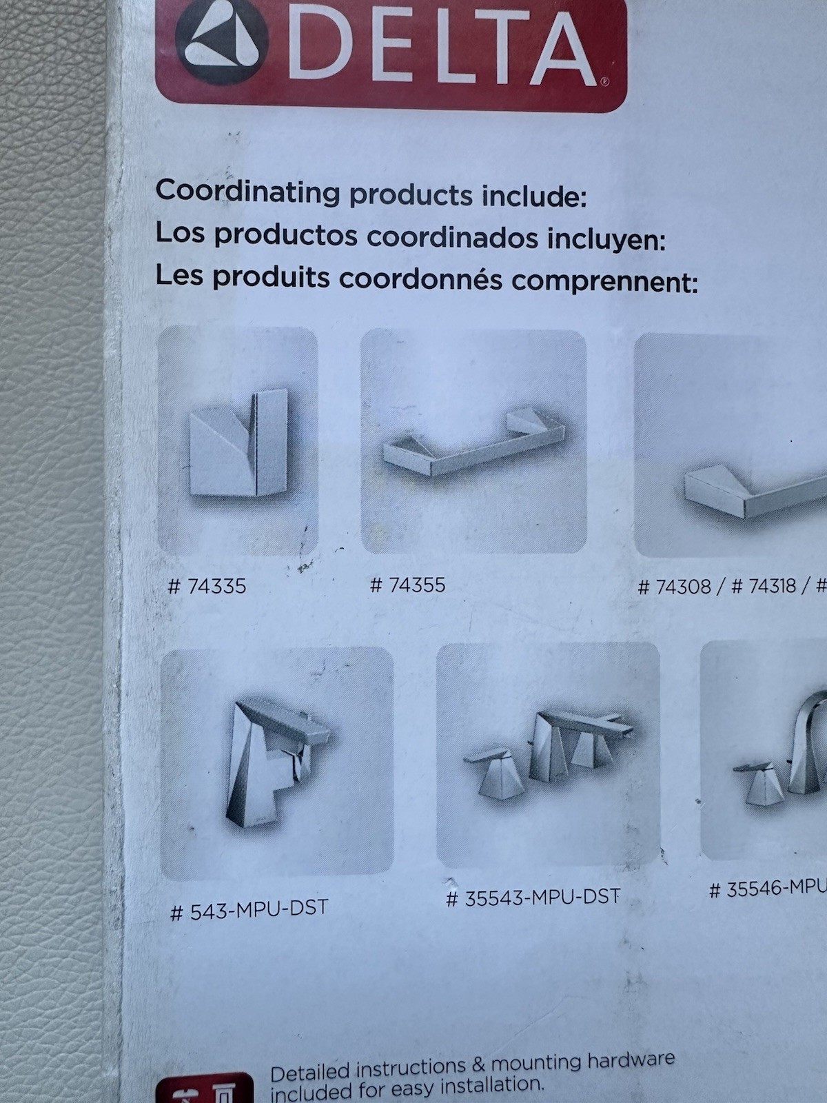 Delta Trillian 74360 Universal Toilet Tank Lever Chrome New Free Shipping