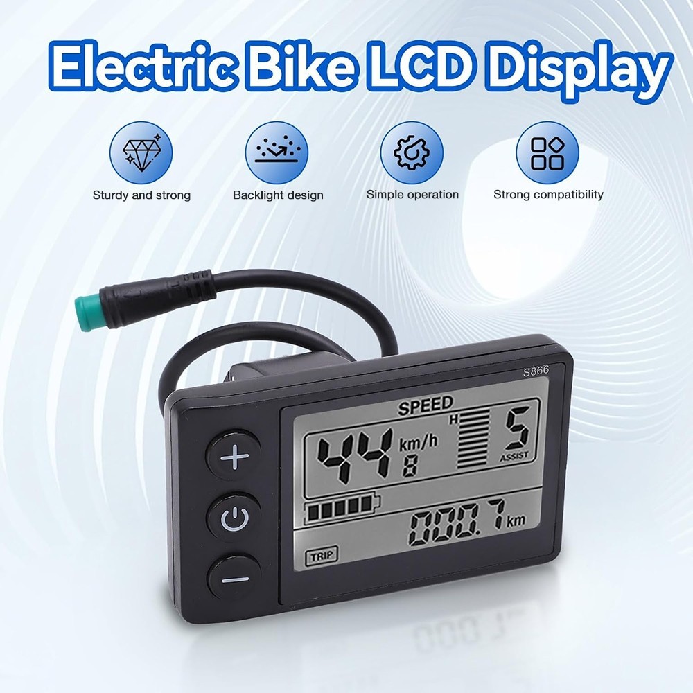 LCD Display For E-bike 5Pin 24V/36V/48V E-Bicycle MTB Part Electric Bike Scooter