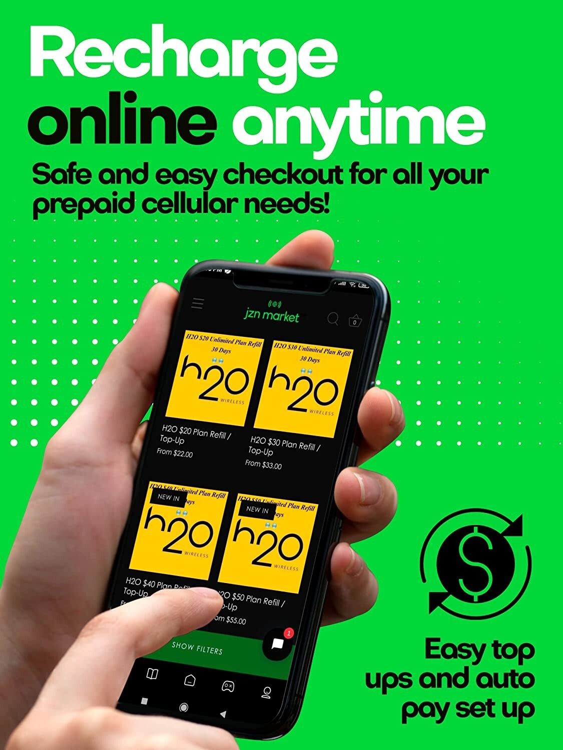 H2O Wireless SIM Card 3 in 1 Standard / Micro/ Nano Sizes Select Your Plan