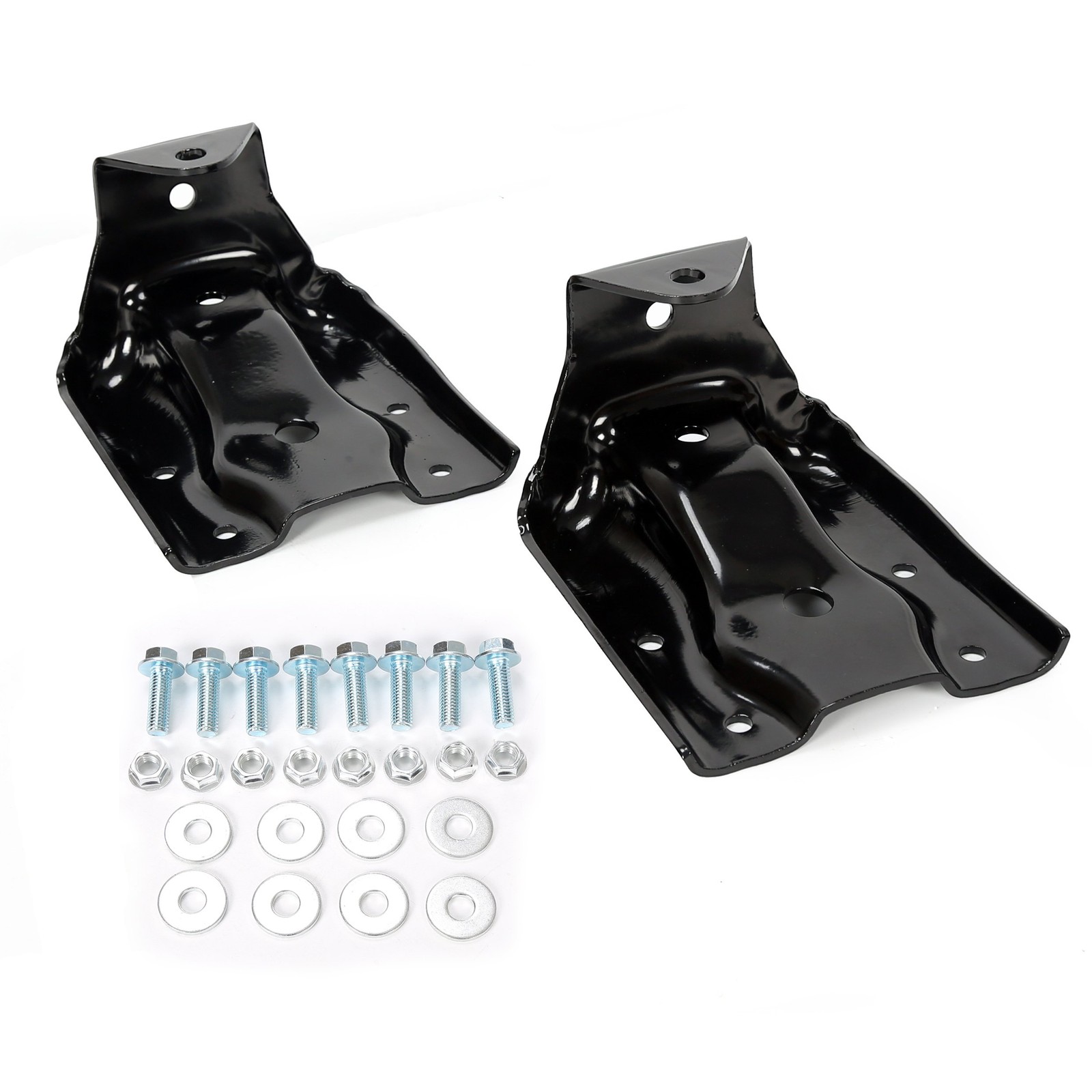 Rear Leaf Spring Bracket Kit Compatible with 1999-2015 Chevy Silverado
