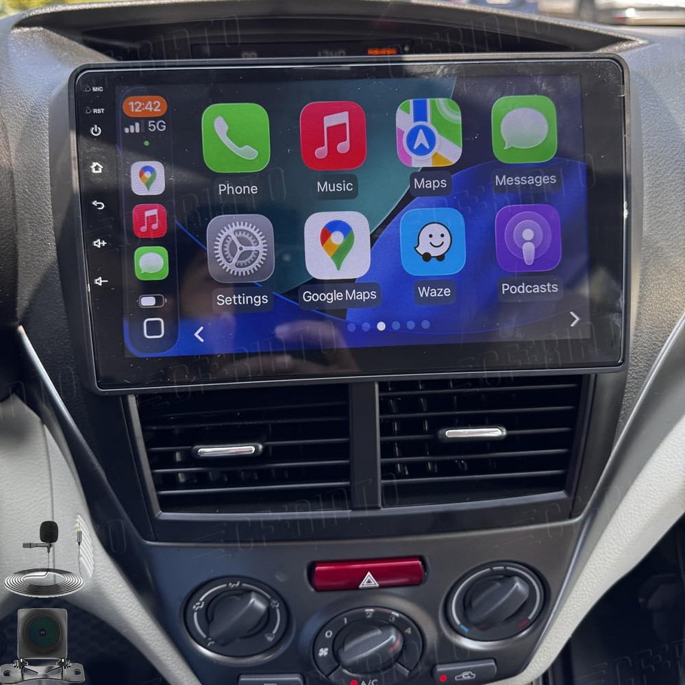 For Subaru Forester 2009-2013 Apple CarPlay Android 15 Car Stereo Radio GPS Cam