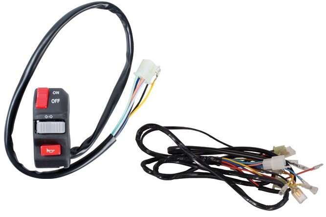 Tusk Enduro Lighting Kit Replacement Wire Harness & On Off Switch,  Dual sport