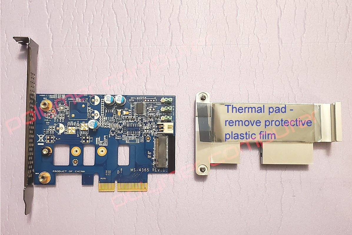 New HP Z Turbo Drive G2 M.2 NVMe pcie Adapter Board 742006-005 Heatsink READ --