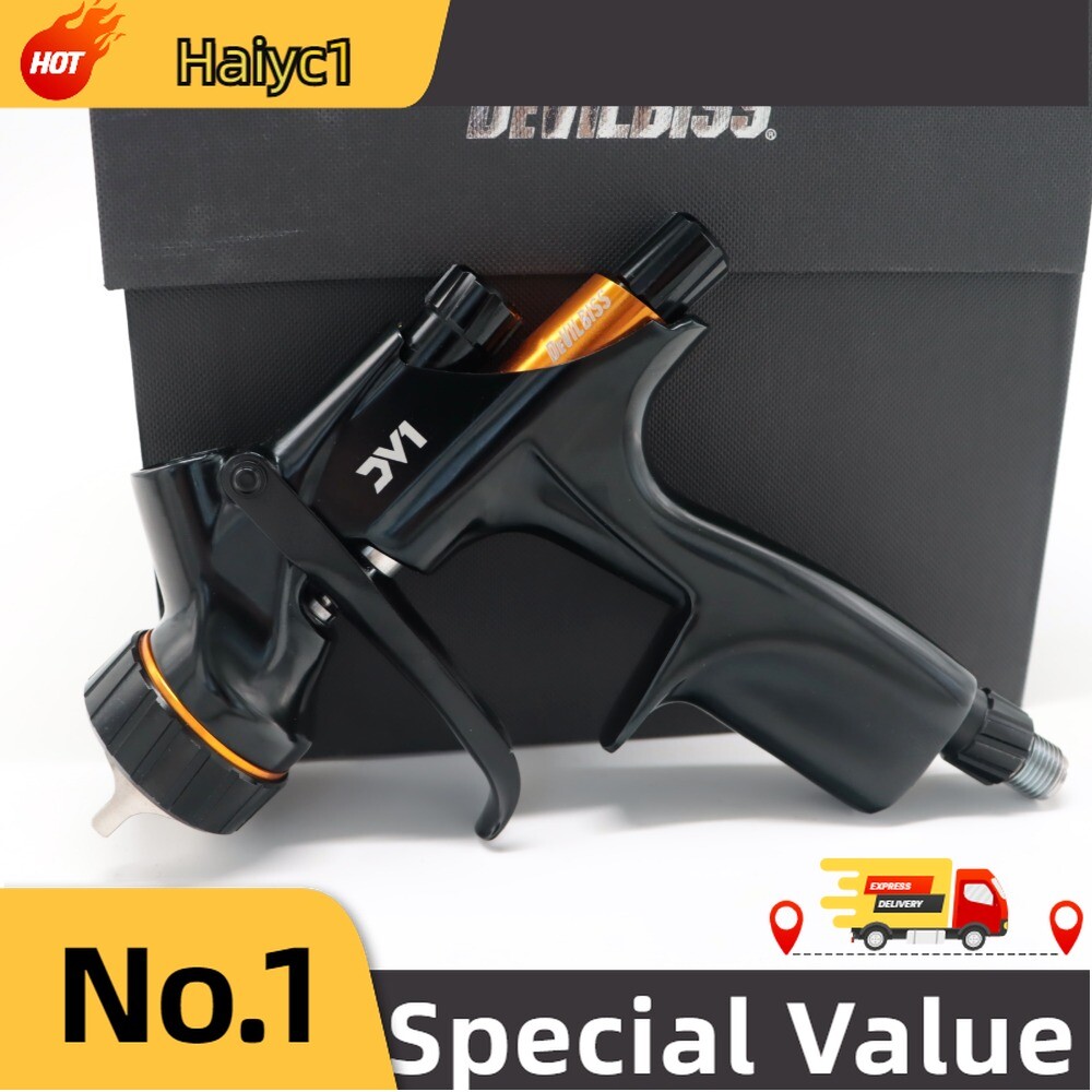 For Devilbiss DV1-B1+ 1.3mm 600ml Cup Car Basecoat Non Digital Gun Base Gun