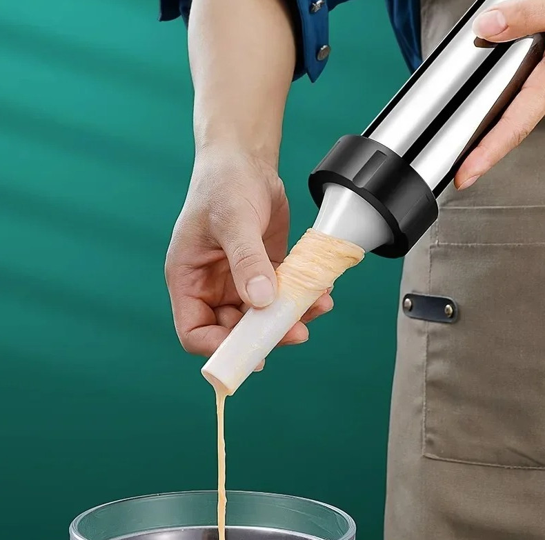 1pc Manual Sausage Stuffer – Plastic Jerky Gun Meat Syringe Filler Tool - NEW