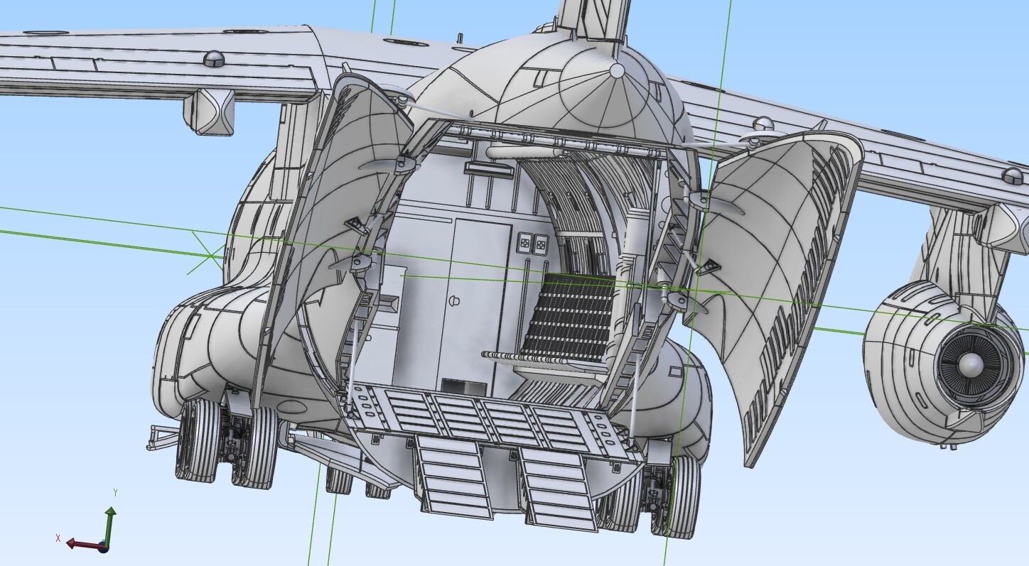 1/72 JASDF Kawasaki C-1 (3D fabricated kit)