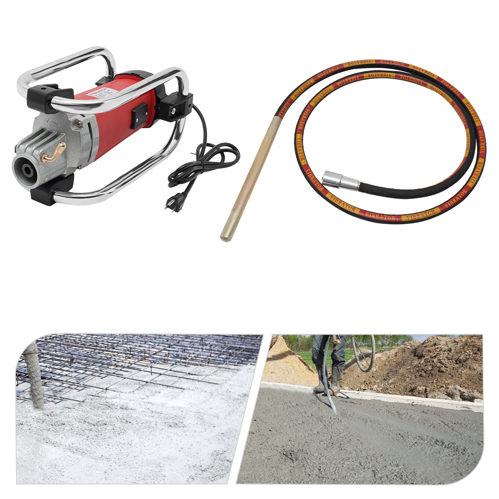 Concrete Vibrator Concrete Vibrating Hand Held Electric Concrete Vibrating Tool