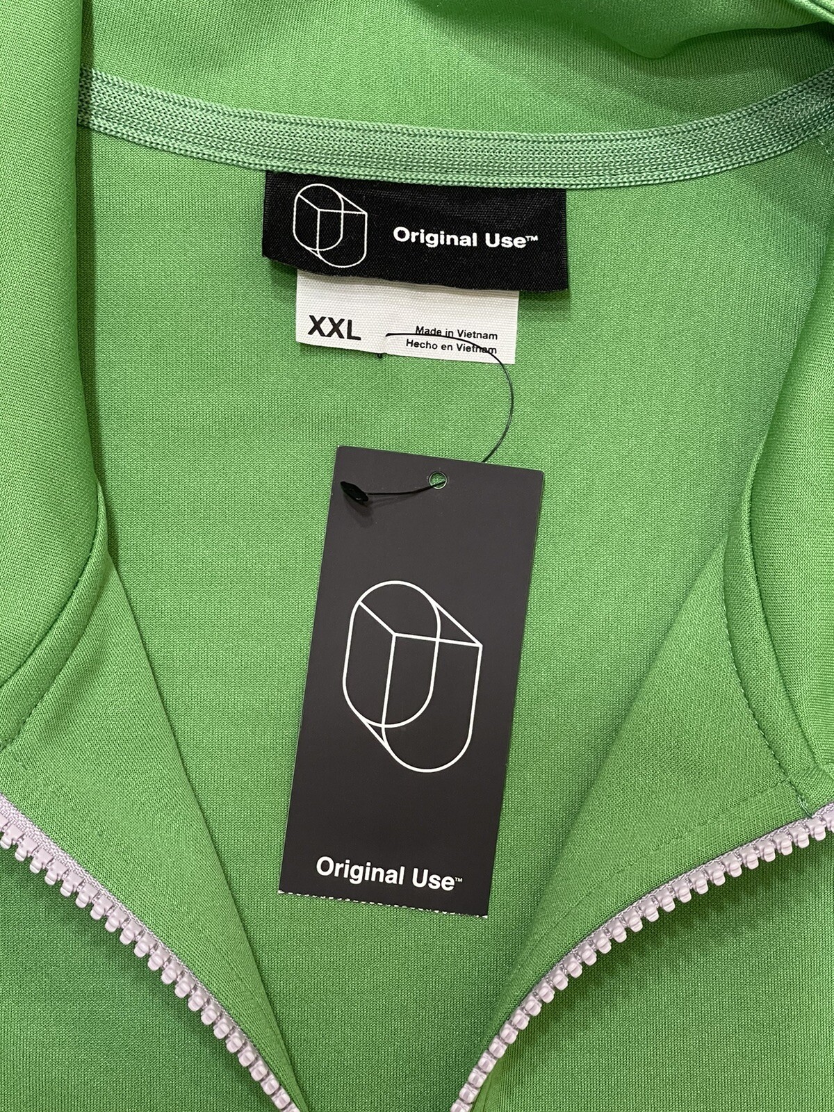 Original Use Men’s Green Zip Up Long Sleeve Comfort Sports Jacket s XXL